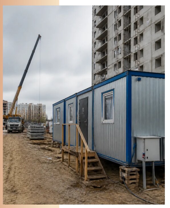 Аренда строительных вагончиков для рабочих в Кореновске