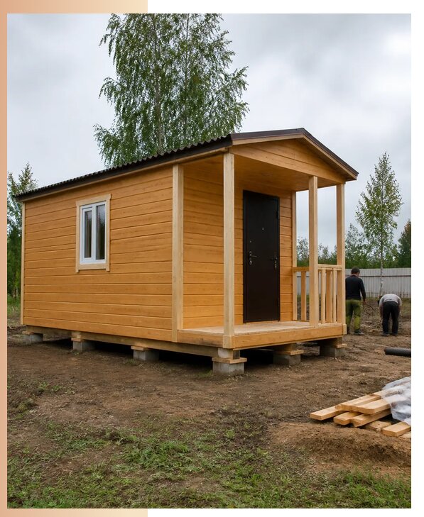 Недорогие дачные домики в Кореновске с изготовлением и доставкой